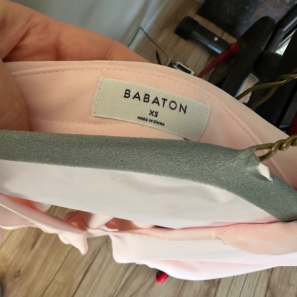 ARITZIA BABATON MARTIN LONG SLEEVE BLOUSE PINK - Picture 5 of 5
